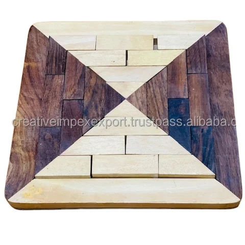 
Новинка, Роскошная антикварная удивительная деревянная доска-пазл ручной работы в форме алфавита, индивидуальный коврик-пазл для ваших подарков 