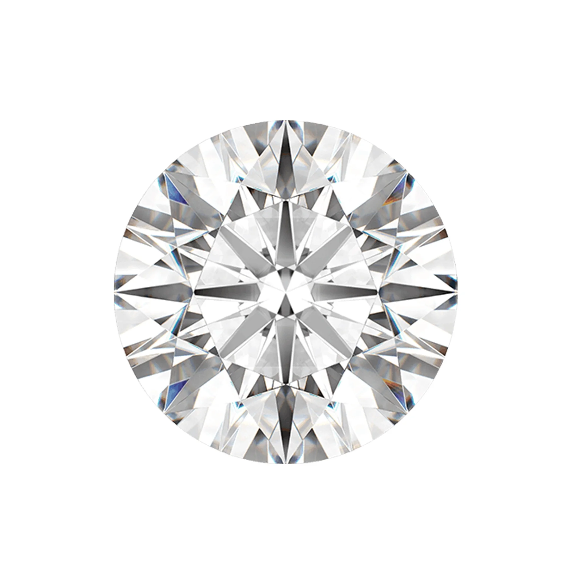 2.5 CT round Brilliant Lab Grown White Diamond D Color I1 Clarity GIA Certified VVS1 Clarity Loose Man-Made Diamond for Jewelry
