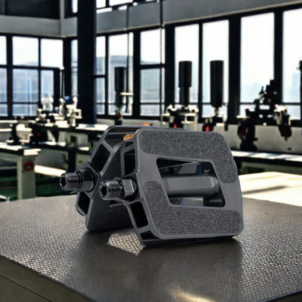 Road Bike Flat Plastic Pedals Durable Bicycle Pedal