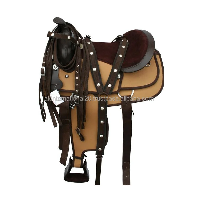 Top Quality Synthetic Western Saddle Ideal for Daily Ride Available with different seat sizes