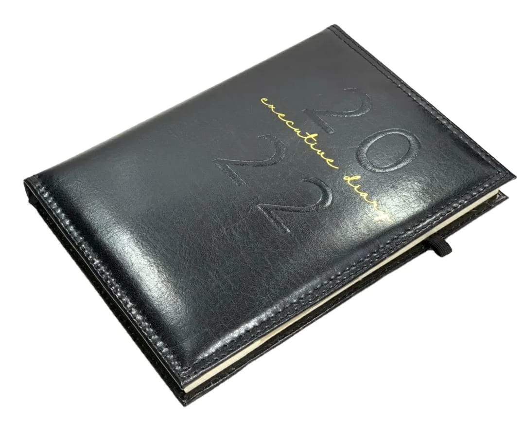 2022 new year arrivals business luxury paper  journal  diary with pen planners handmade paper journals