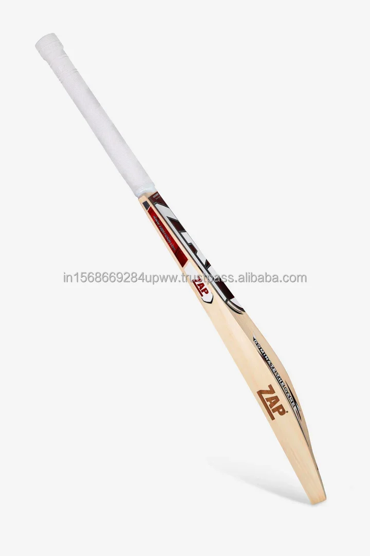 Wholesale Supply Premium Handcrafted ZAP Glider Kashmir Willow Bat for Senior Cricketing Use from Indian Exporter- Size 4