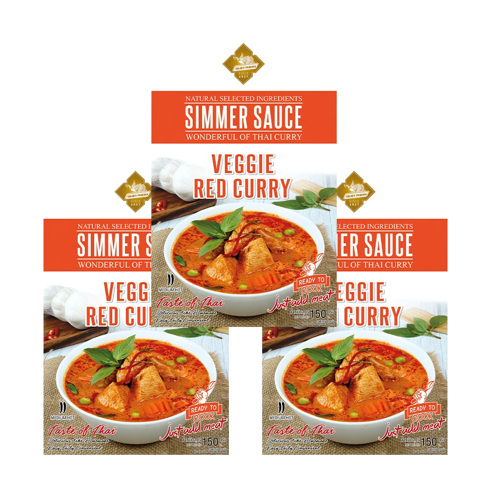 Red Curry Sauce 150g - Instant Meal Hot Seller from Thailand High Quality