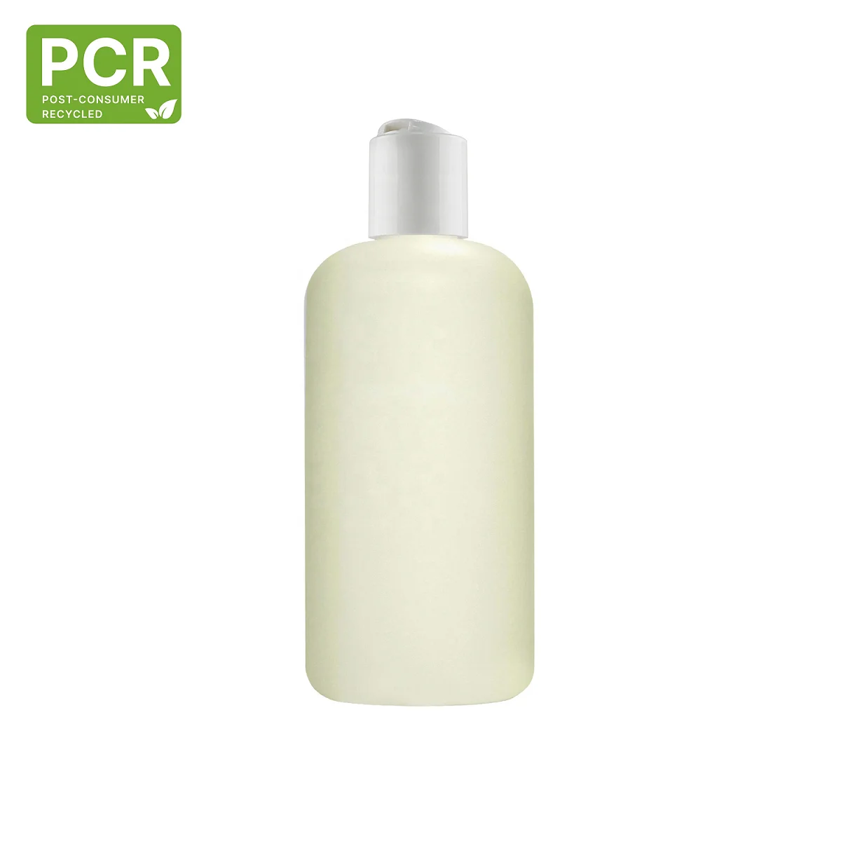60ml PCR 100% 30% 50% HDPE White Milky Green Boston Round Plastic Empty Bottle Eco-Friendly  (NA60-PCRPE)