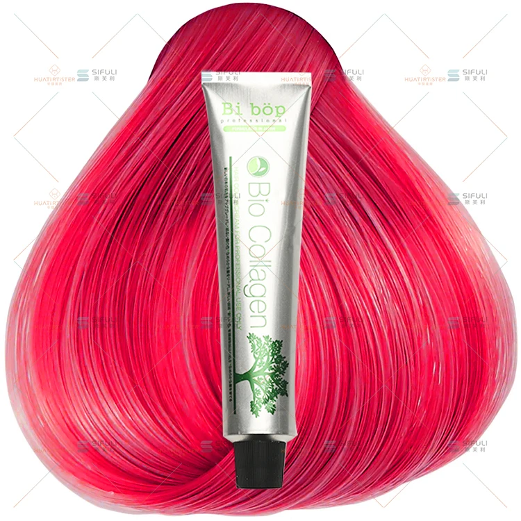Huati Sifuli bibop 100ml home Use Permanent Ammonia free Hair blue blond Dye purple pink silver red color cream