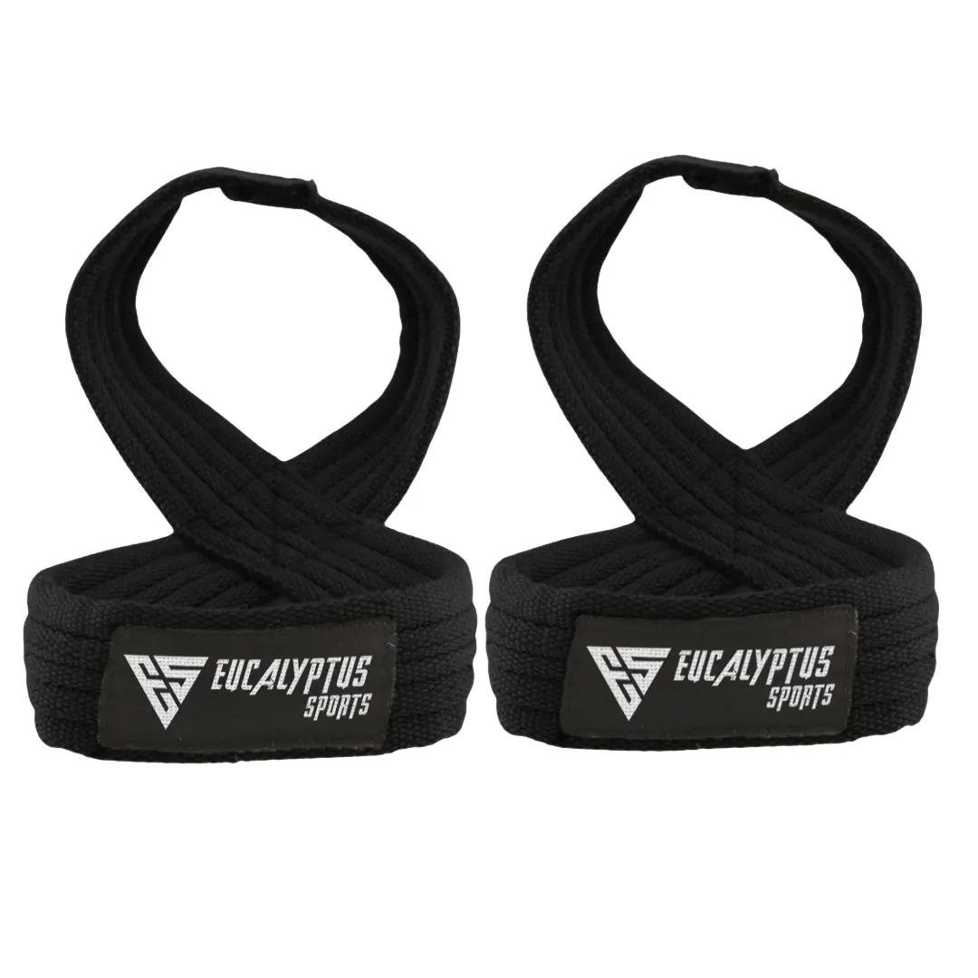 Bodybuilding Exercises Figure 8 Weight Lifting Straps Heavy Duty Gym Workout Straps Accept Custom Logo and Design