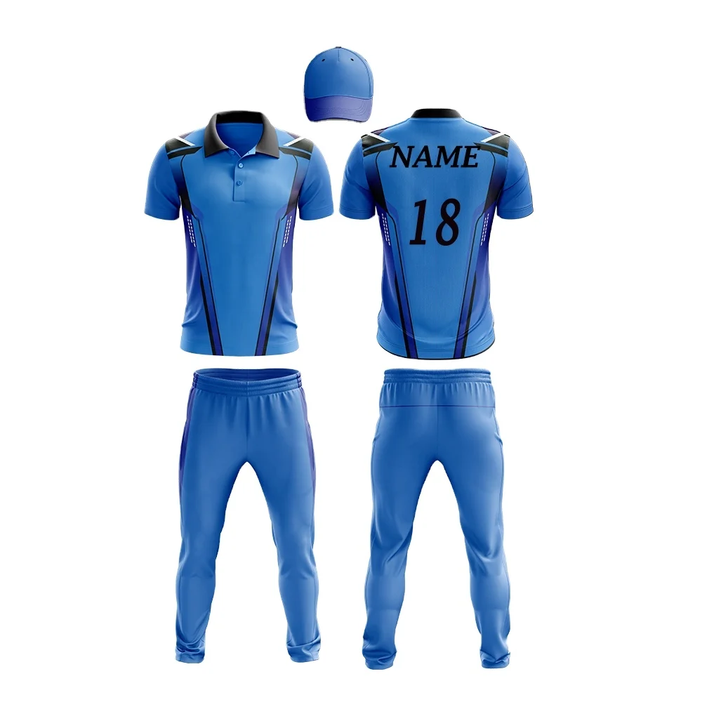 Professional Men Wholesale Custom Design Sports wears Cricket Uniforms Kits For Sale