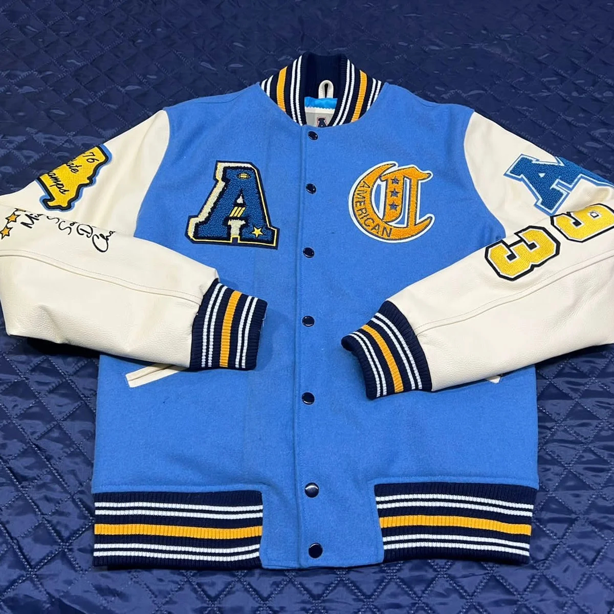 High Quality Custom Chenille Varsity Letterman Jackets Wholesale Wool Leather Varsity Baseball American College Jackets at Noki