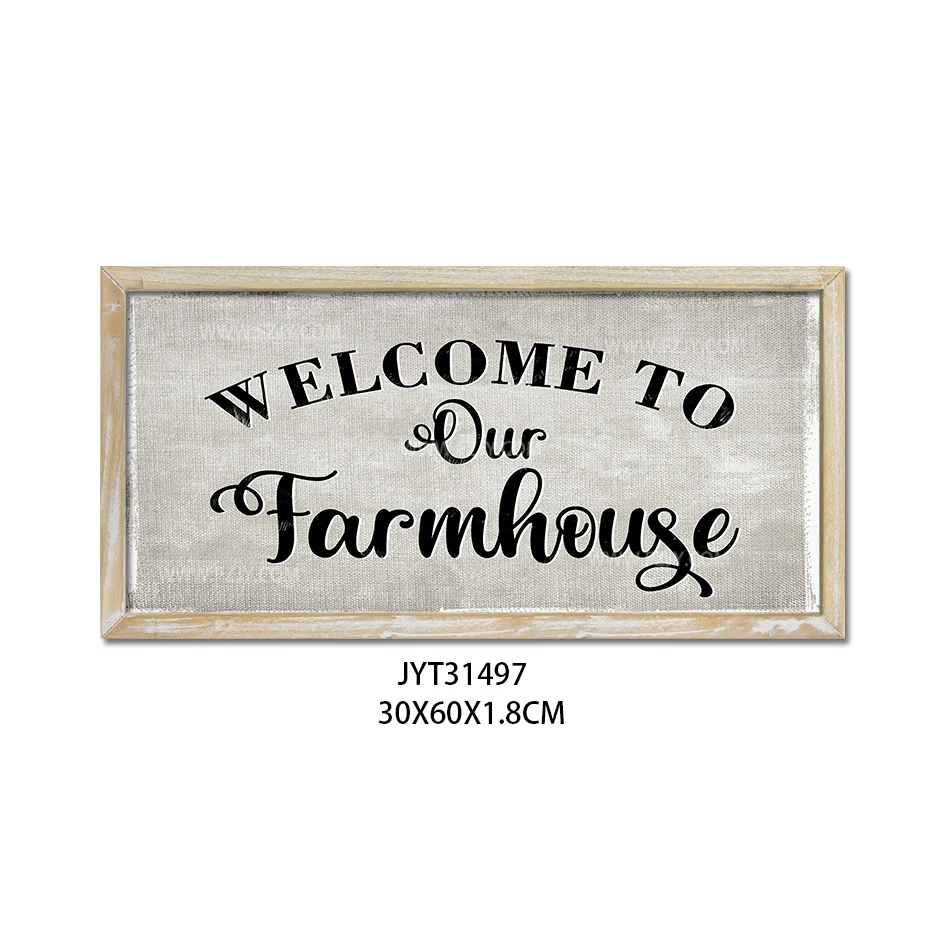 Factory wholesale home sweet home sings wall art prints for home decor bulk blank wood signs  board wooden welcome signs