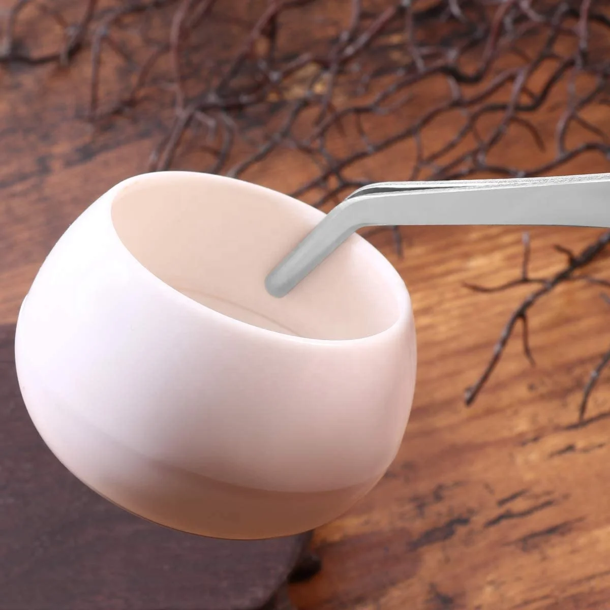 VORCOOL Stainless Steel Straight and Curved Nippers Tweezers Feeding Tongs for Reptile Snakes Lizards Spider 2 Pcs Set