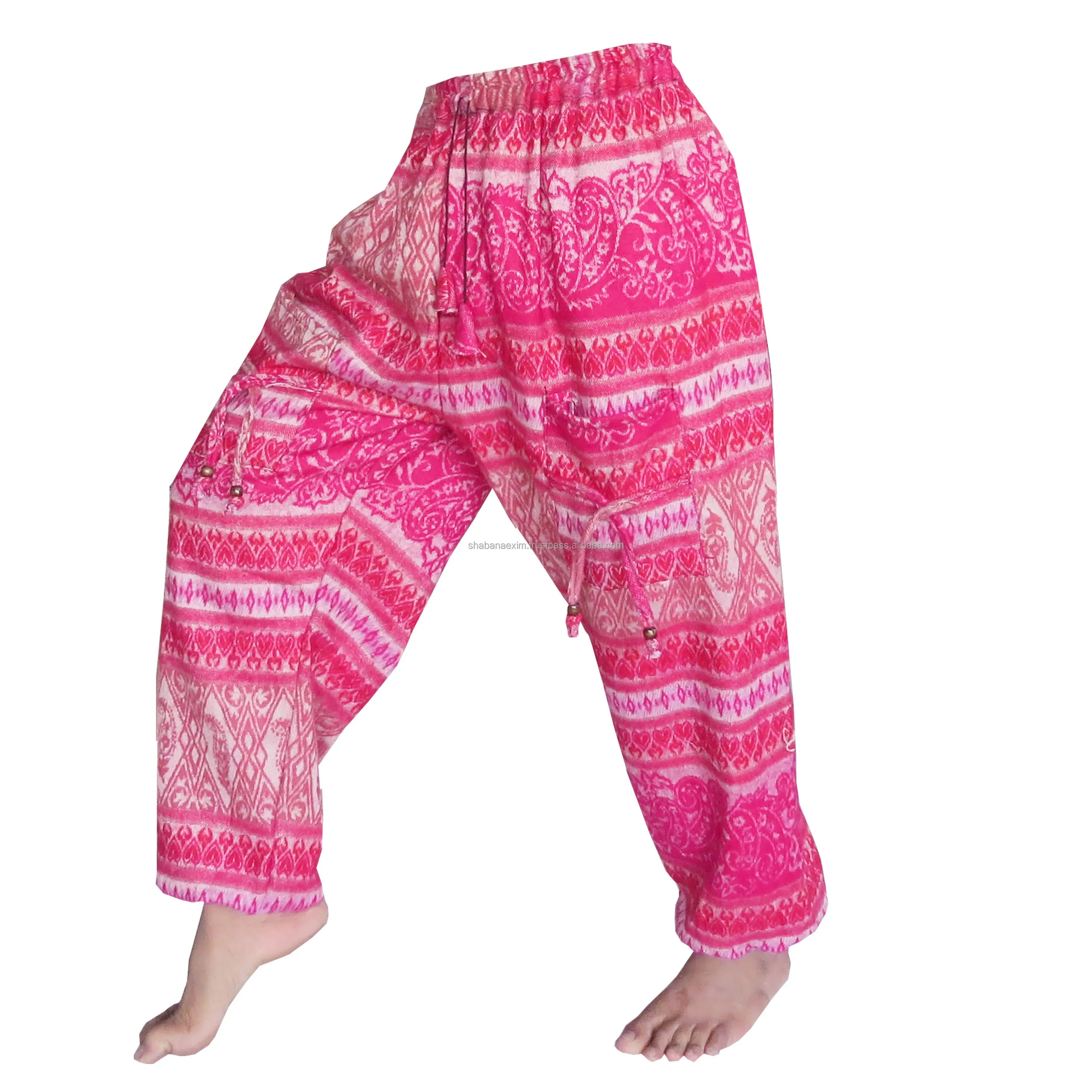 Trendy 2024 Cozy Acrylic Volet Lounge Pants Indian Style Harem Pants Quality Harem Pants with Pockets Easy to Wear Comfy Stylish
