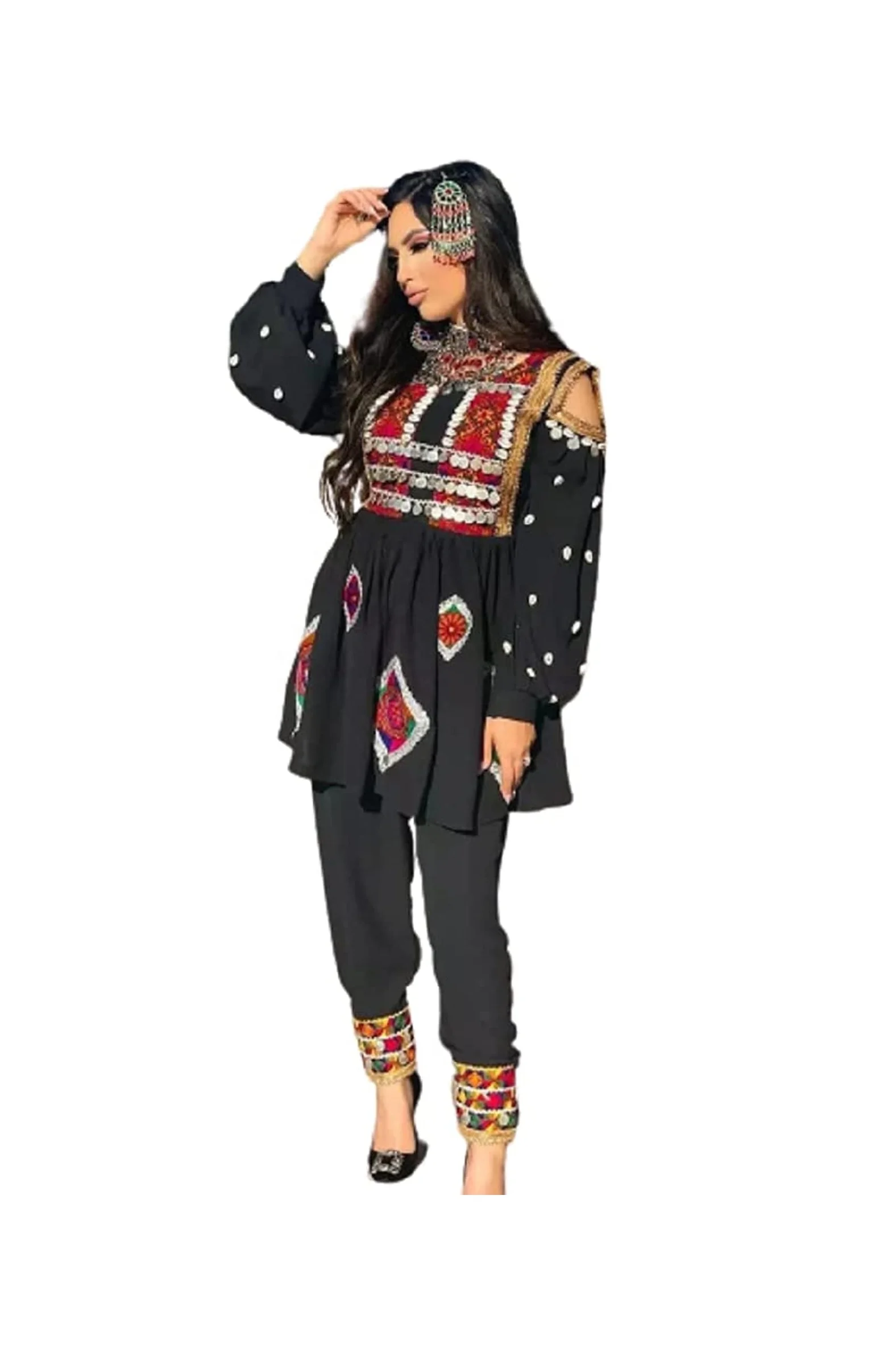 Afghan Kochi Handmade Afghan Traditional Dress for Party Afghan Pashtun Dress Afghani Beautiful Dress 2023