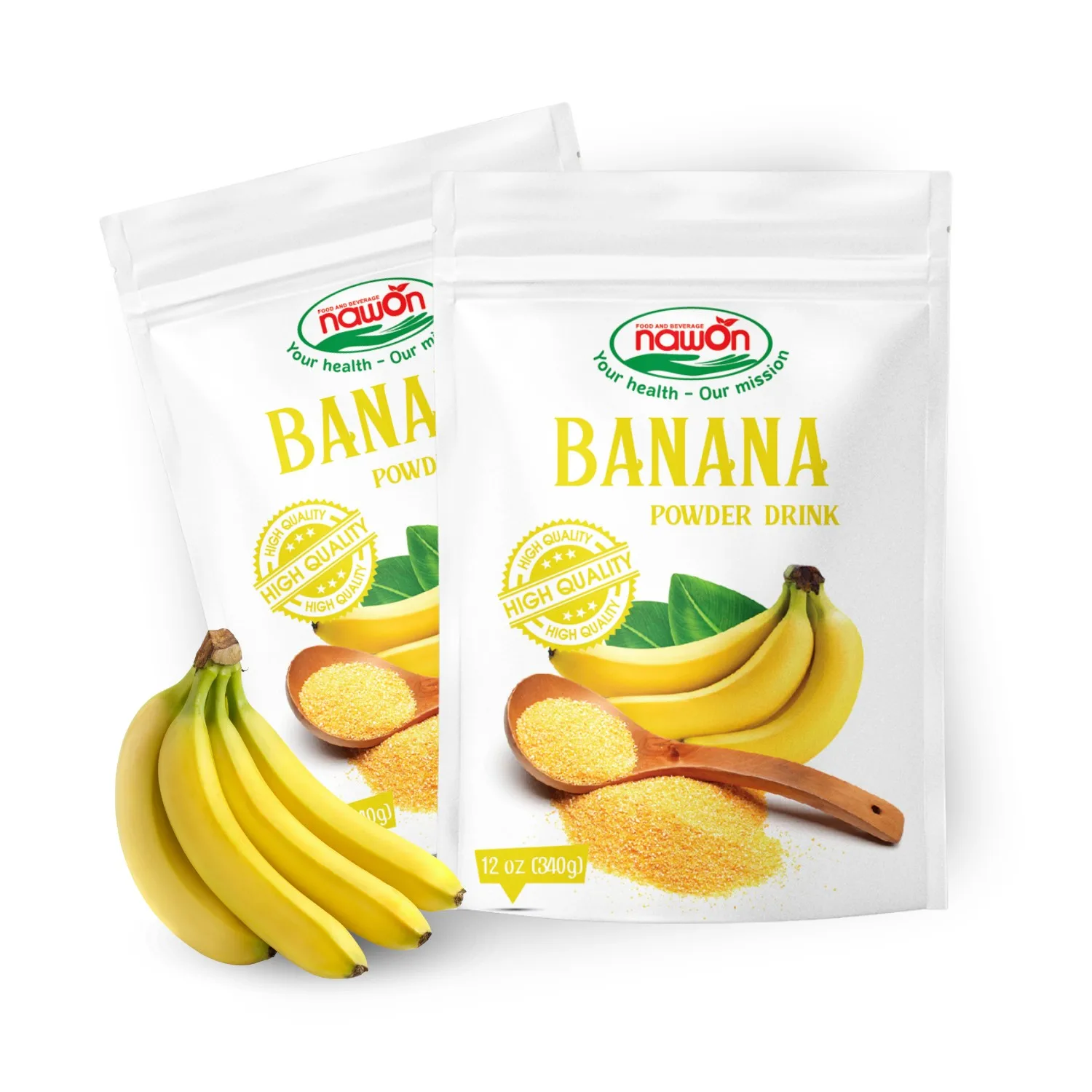 New Arrival Banana Powdered Instant Drink 12oz Pack Wholesale Supplier Fruit Juice Powder Private Label Manufacturer Free Sample