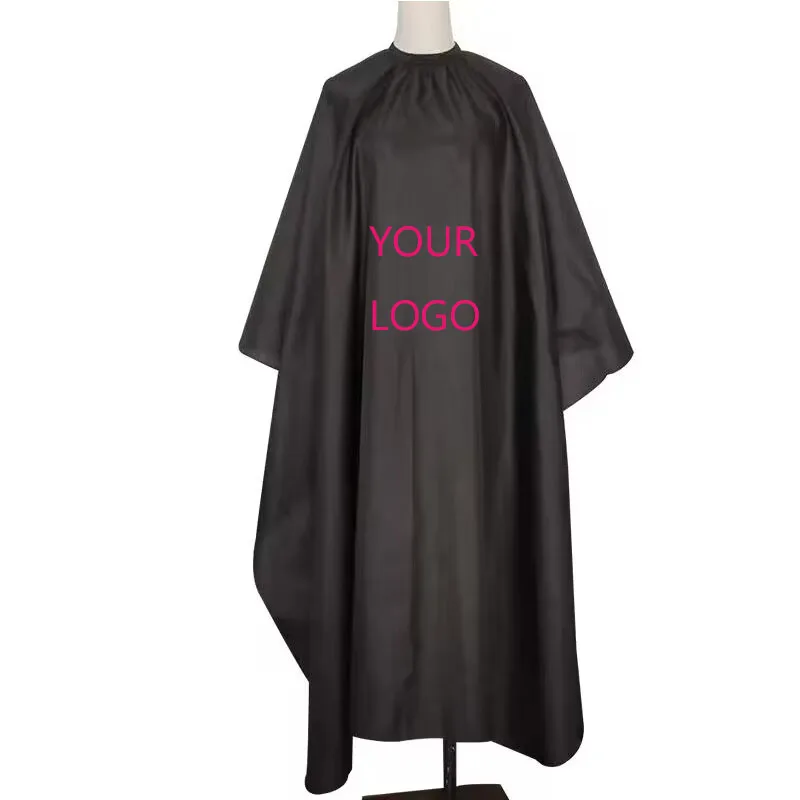 Wholesale Salon Cape Custom Logo Waterproof Barber Cape Salon Capes With Snaps Customize Logo
