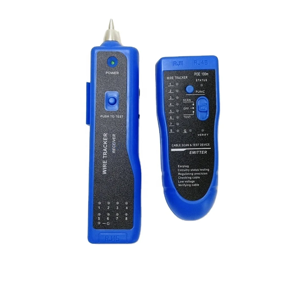 LAN Network Cable Tester Line Finder Cat5 Cat6 RJ11 RJ45 UTP STP Detector Diagnose Tone Network Telephone Wire Tracker Receiver