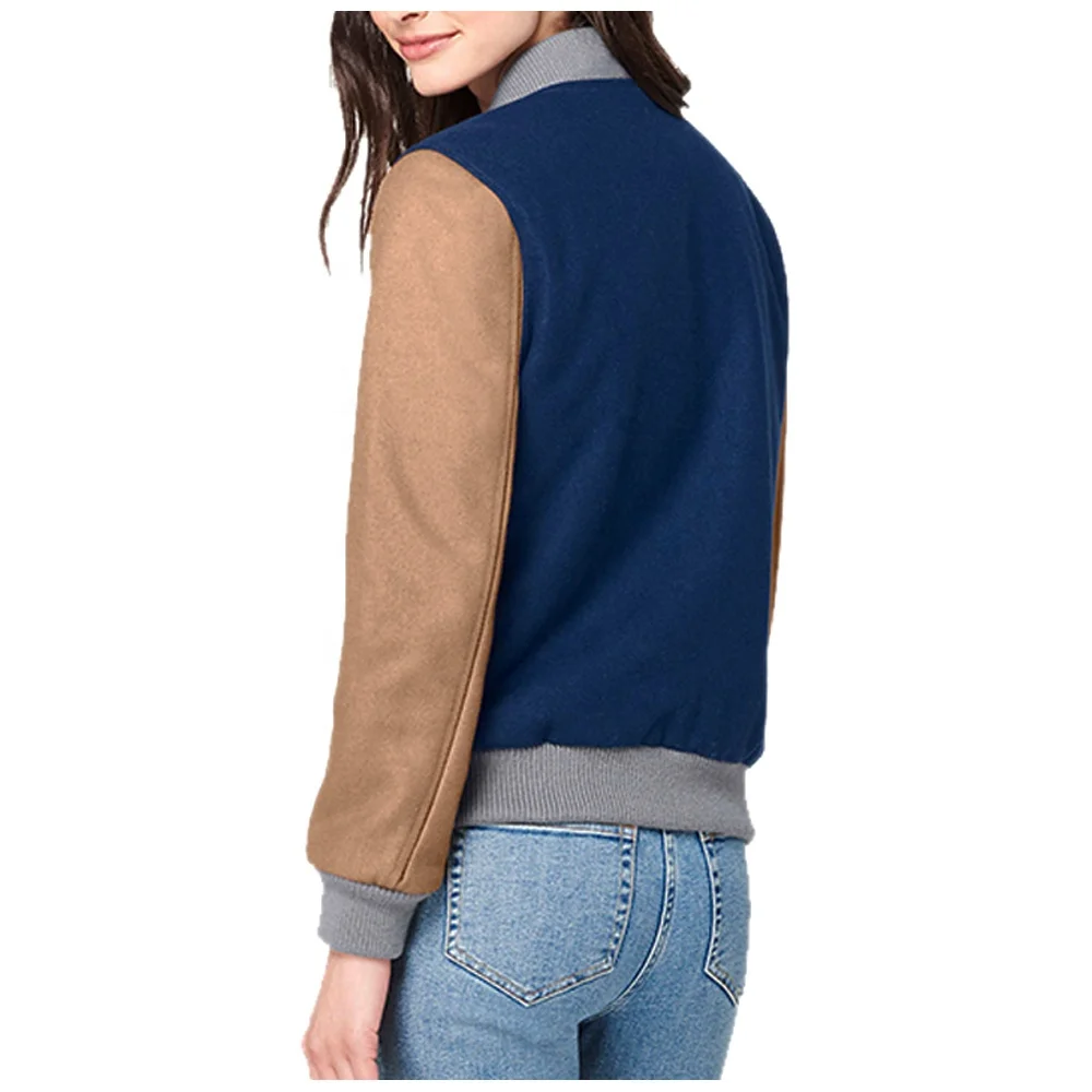 New Trend 2024 Fashion High Quality Custom Made Letterman Jacket Casual Clothing  Girls Youth Ladies Baseball Jackets For Women