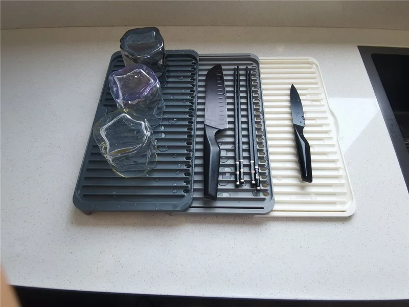 Maisons New Arrival ABS Storage Holders Dish Drying Mat Tier Expandable Sink Caddy Drain Mat