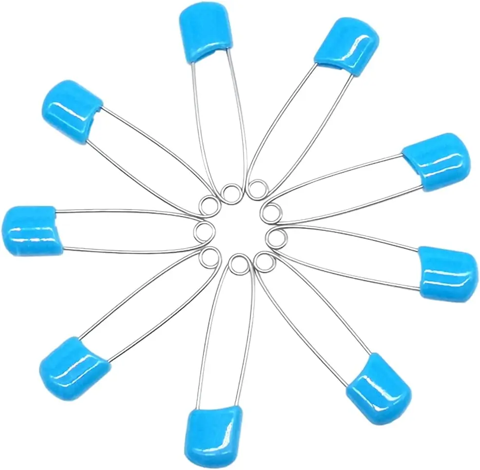 Safety Pin Clipins Plastic Head Safety Pin for Blankets Skirts Kilts Knitted Fabric Crafts