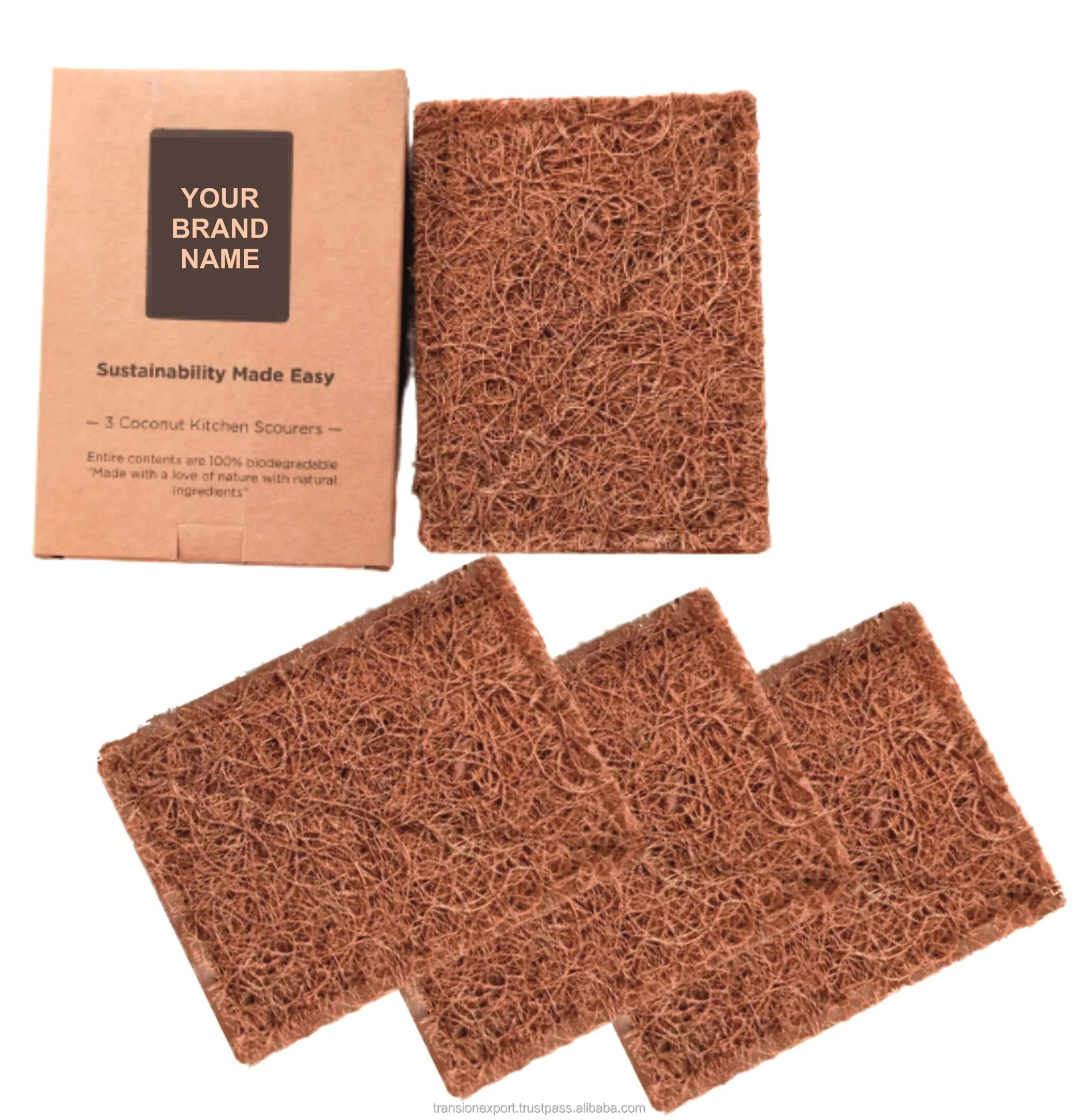 Top Selling Wholesale price ECO FRIENDLY KITCHEN COCONUT SCOURER for dish washing in kitchens