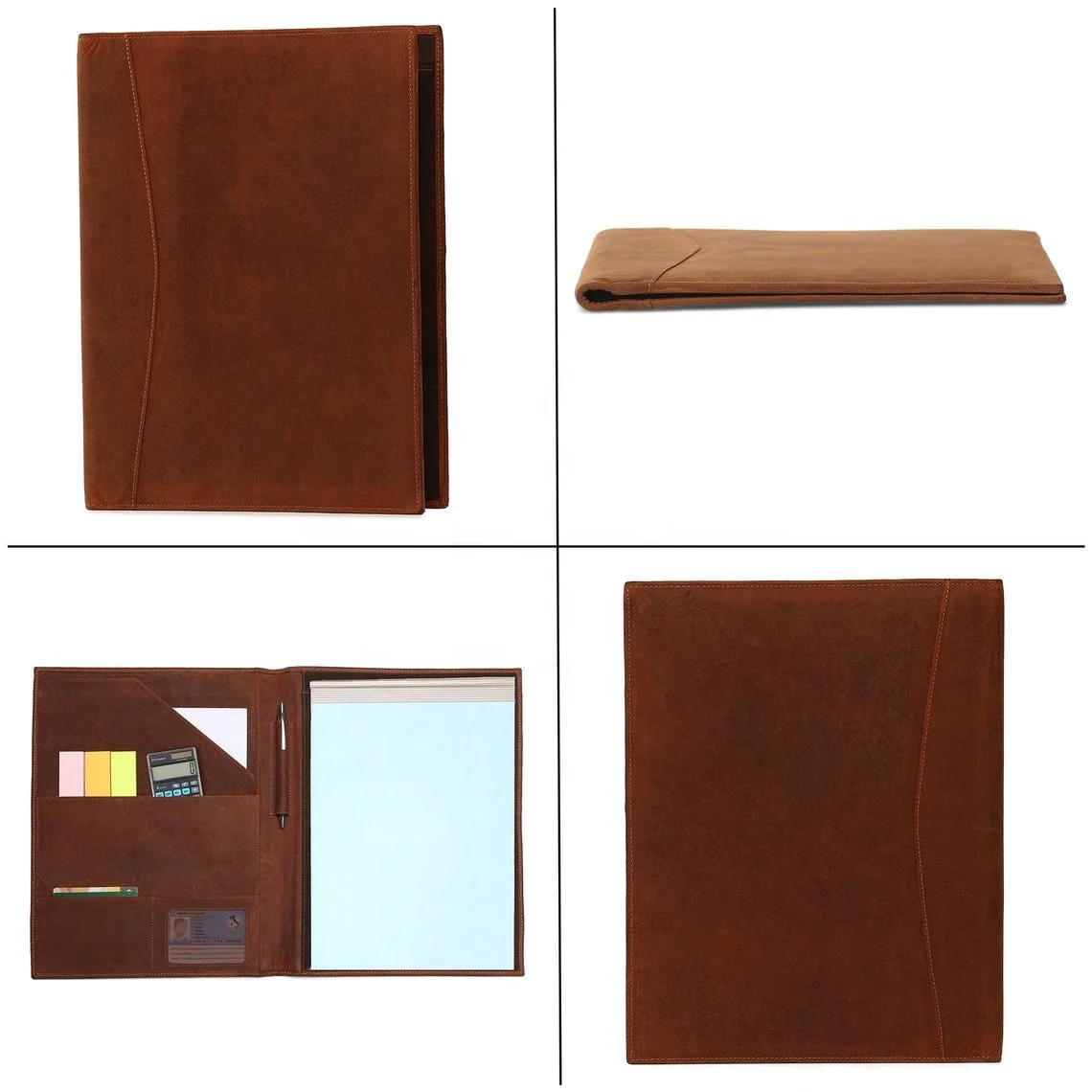 Premium Quality Leather Portfolio, A4 Document Holder Business portfolio Case Sleeve Luxurious Real Leather Portfolio
