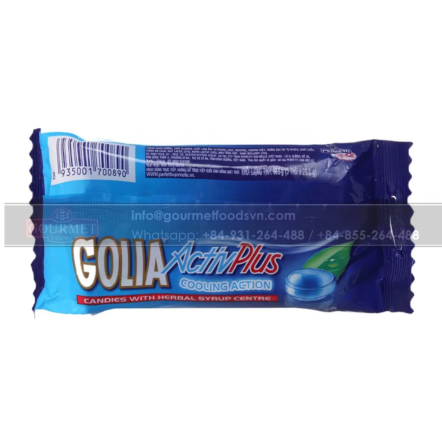 Голия Activ плюс твердая оболочка-это прохладный и мятный вкус/завернутый в уникальный травяной сироп/приносящий освежающее ощущение