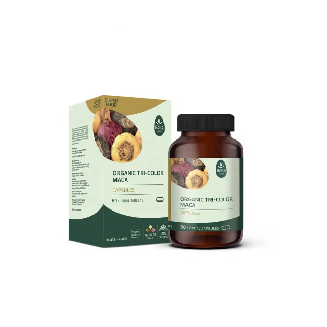 Organic Premium Maca Capsules for Fertility Problems General Weakness Menopause