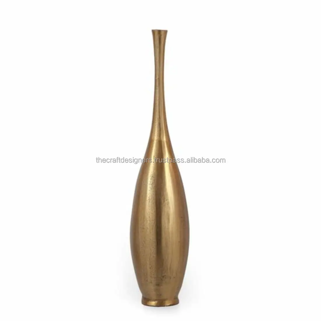 Best Design Elegant Gold Flower Vase For Living Room Home Decorative Brass Vase Large Aluminium Flower Pot For Home Decoration