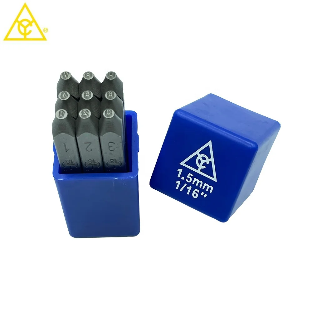 Manufacturers provide 1.5mm German Letter steel stamp leather tools