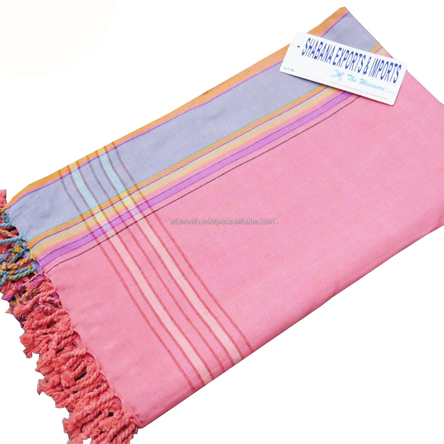 Promotional Kikoy Towel in Different Pattern Embroidered Towel Manufacturers in India Kenyan Sarong  Beach Towels on Cheap Price