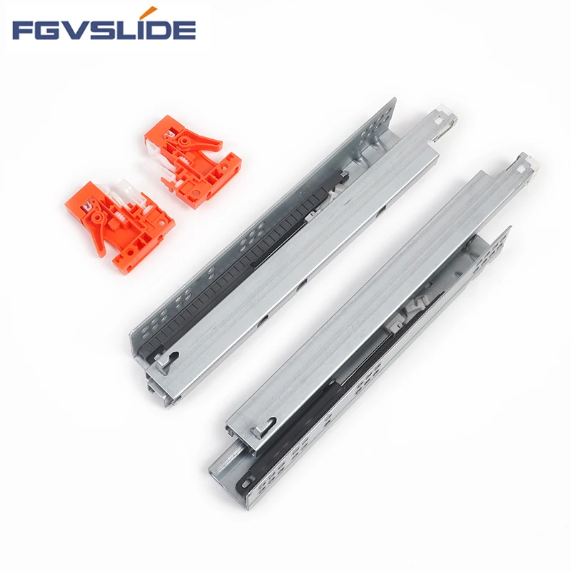 FGVSLIDE  Furniture Accessories Undermount slides Full Extension Under Bottom Mount Drawer Slide