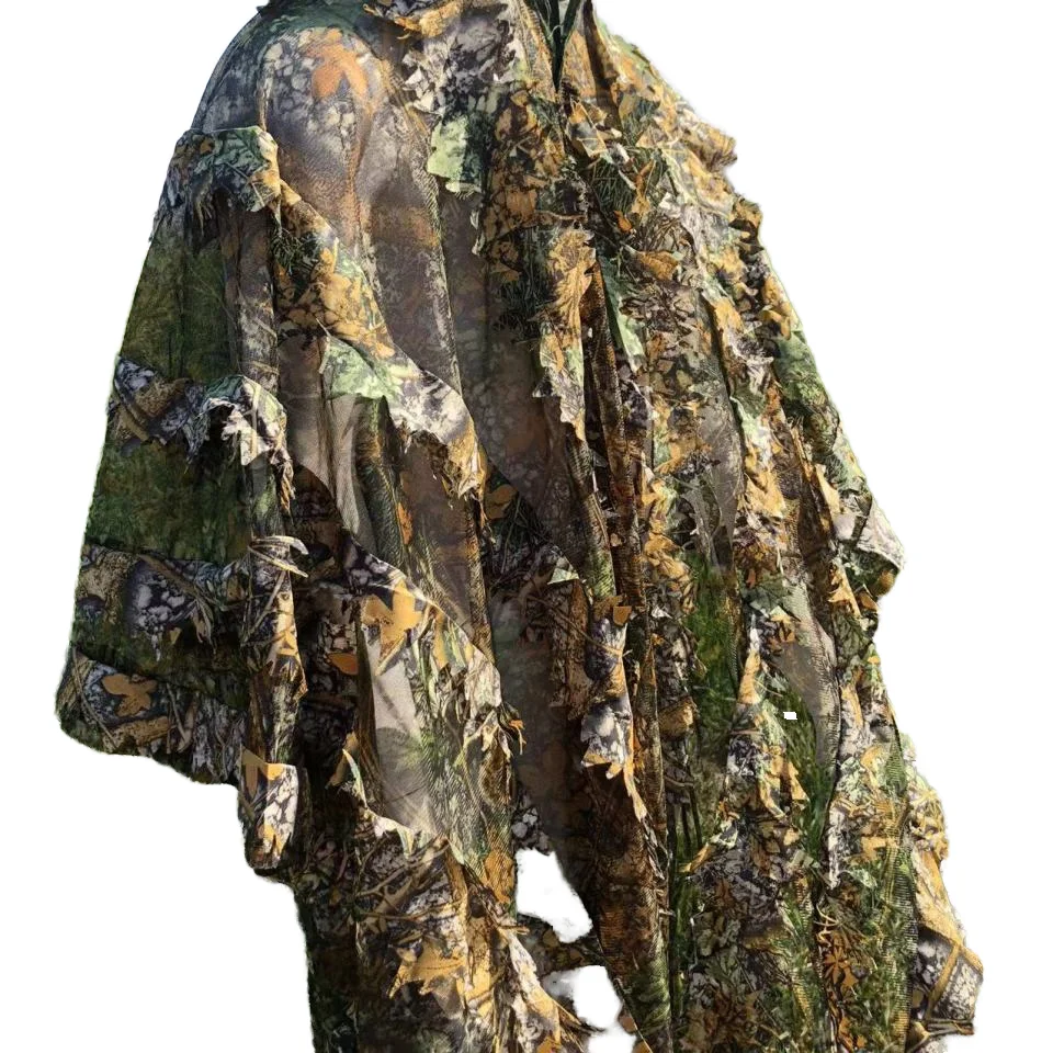 Vanda New Forest Leaf Camo Ghillie Suit For Hunting Durable Forest Product Mesh Lining