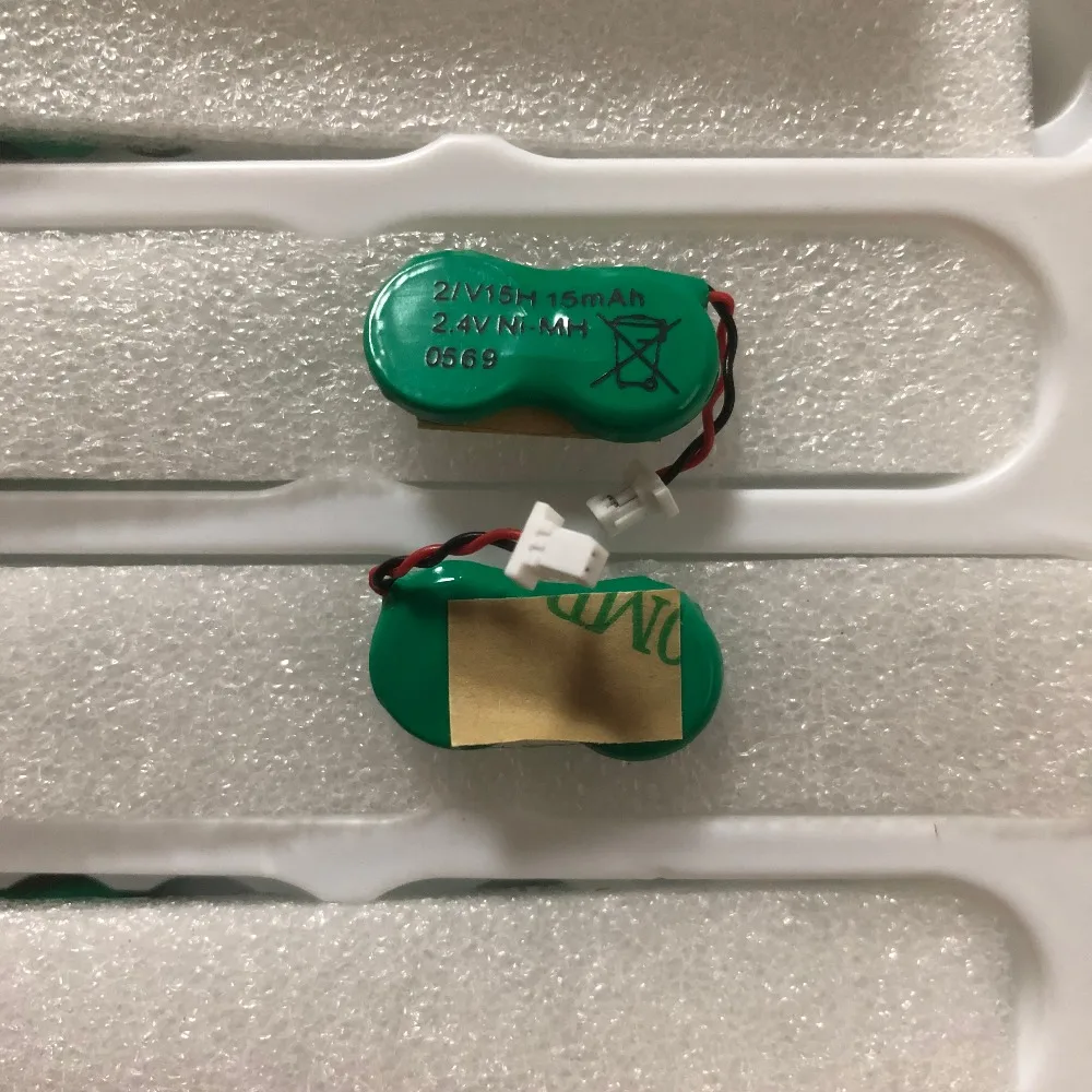 Factory customized 2.4V 15mAh NiMH Button Cell Battery Pack 15H Ni-MH Battery 12Hwith Wires and Connector