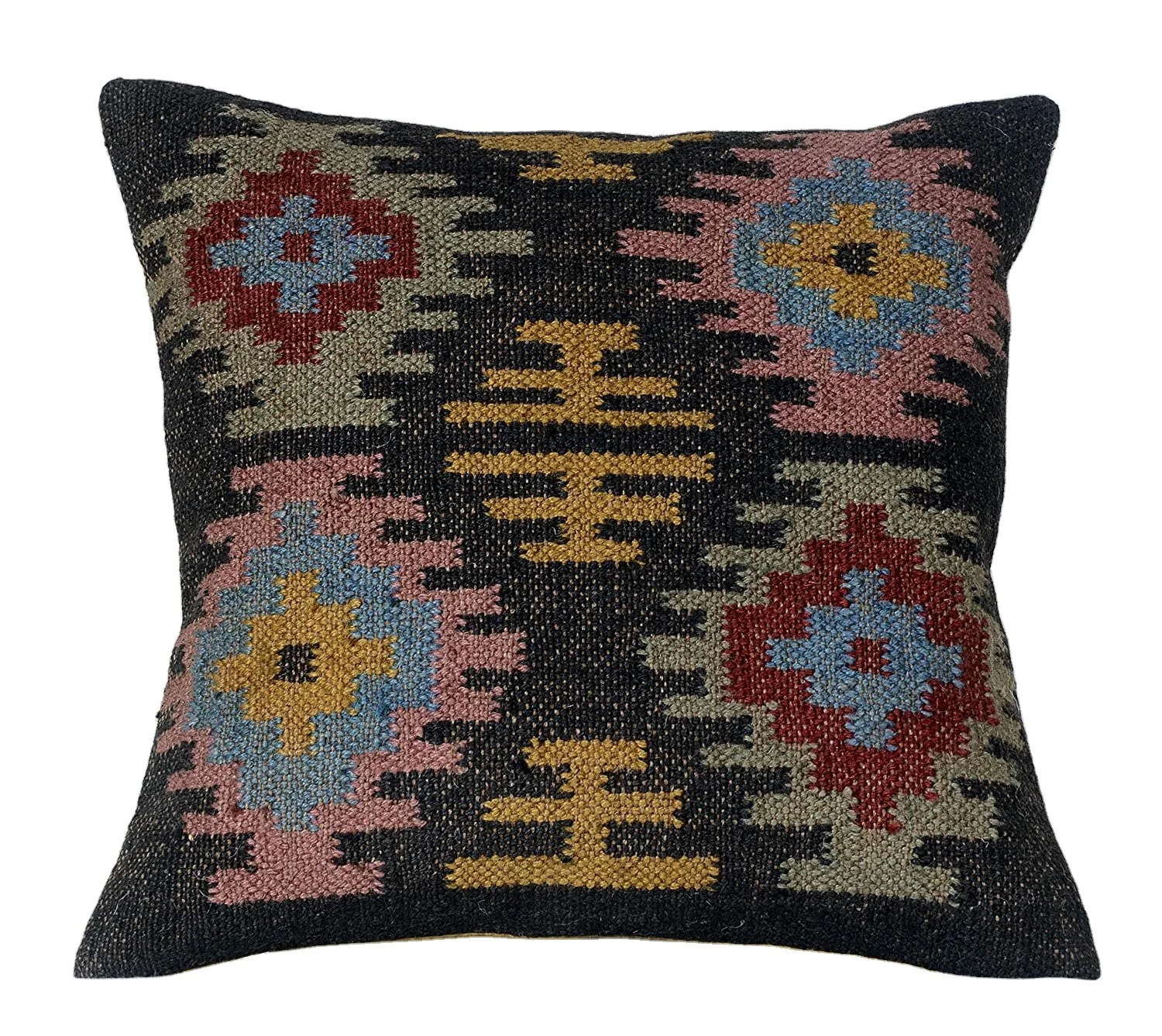 Decorative jute brides new design knitted woven cushion cover pillow case