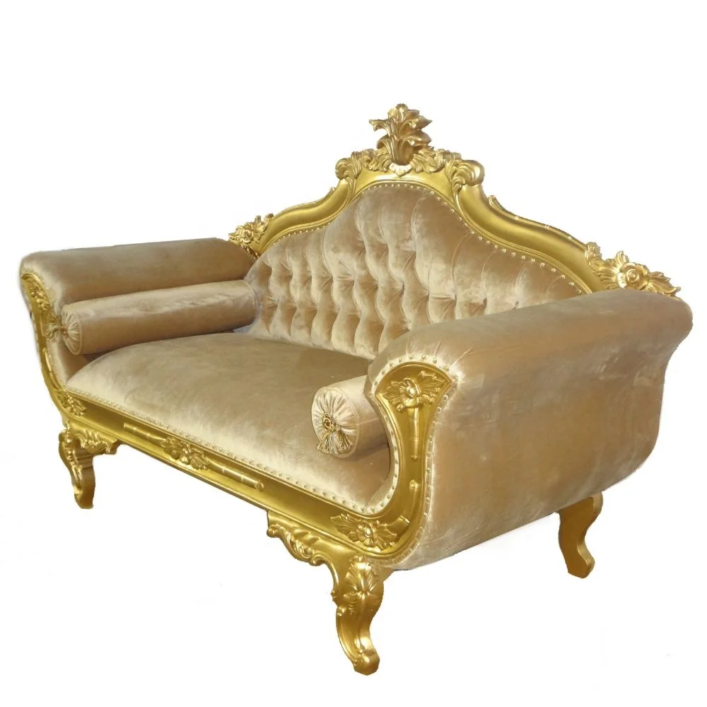 Antique Sofa Bridal Classic Wedding Sofa Hand Carving Sofa for Antique Living Room Furniture
