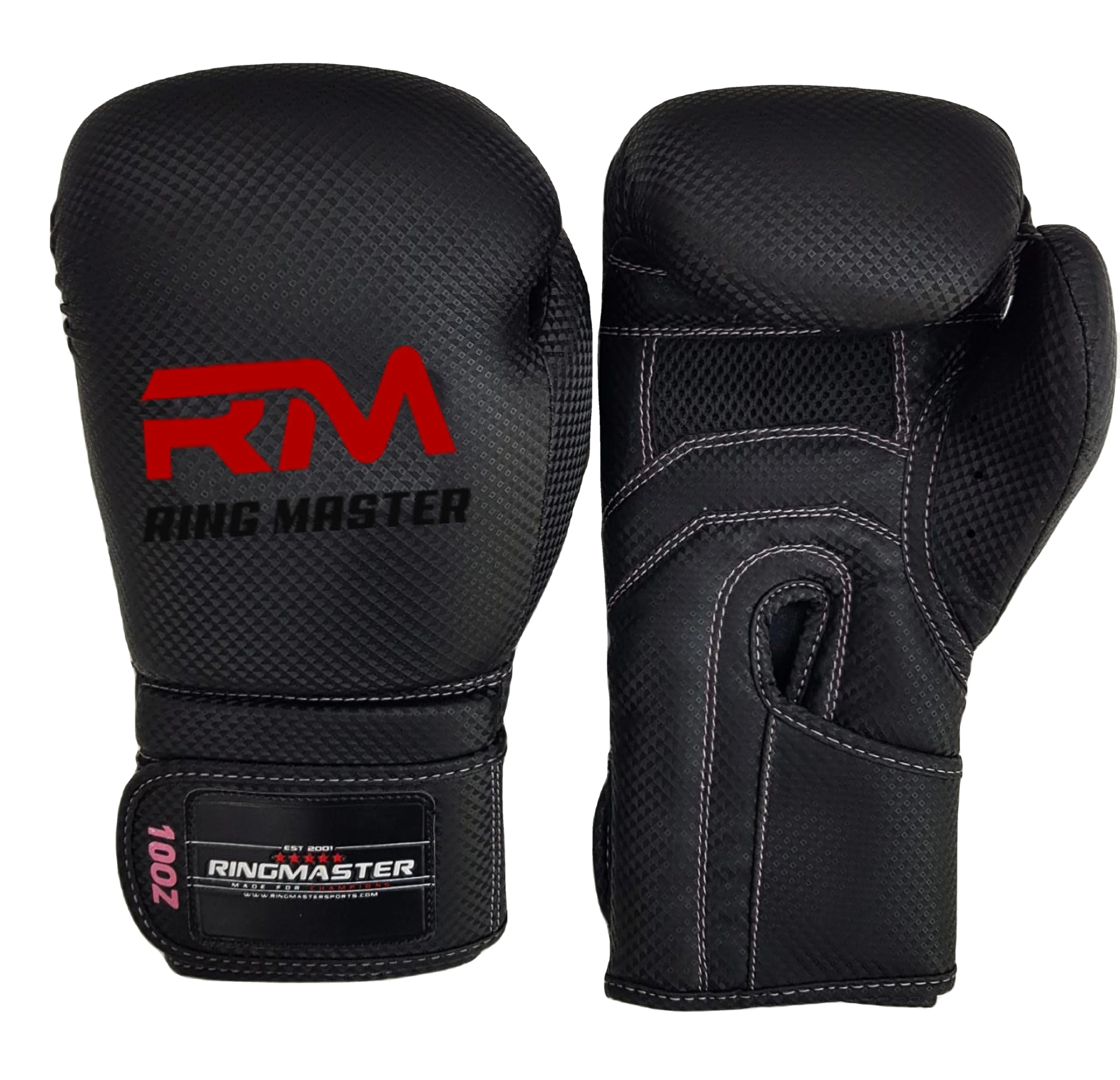 Черные матовые карбониевые Боксерские перчатки для мужчин и женщин тренировочные MMA Muay Thai высококачественные пробивки грубой сумки