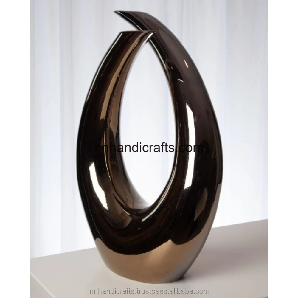 Best Trending Luxury Metal Aluminium Brown Brass Antique Floor Vase Latest Metal Vase Floor Vase For Home Office Room Gift Party