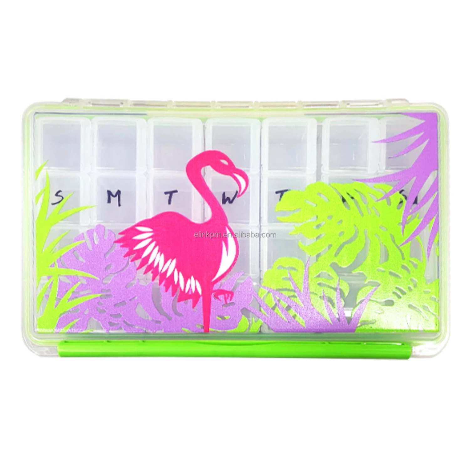 Damp Proof Weekly Plastic Pill Organizer Box Case