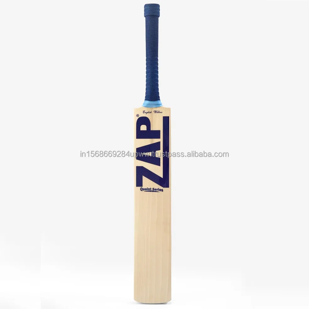 ZAP Quaint Series 3 Star Cricket Bat Vintage English Willow Wood Sports Bat Size 1