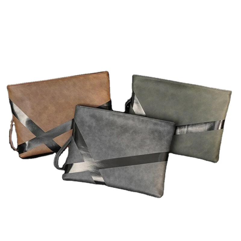 PU Leather Clutch Bag Men Handbags Fashion Casual Men Clutches Large-capacity Clutch Bag Male Envelope
