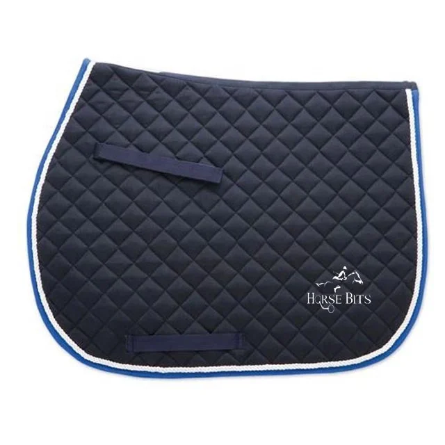 SPARKLE FABRIC SADDLE PAD HORSE Glitter Comfort Saddle Pad with CRYSTAL Cotton Customize Embroidery LOGO Time Color Lining Size