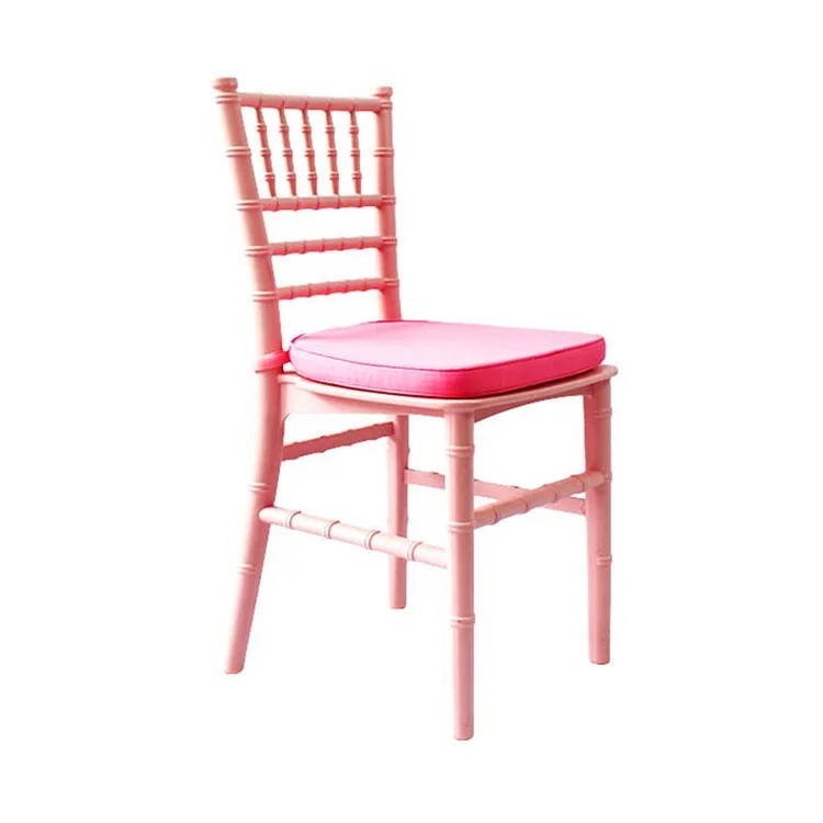 Pink Color Kids Chiavari Chair Resin Tiffany Party Used Modern Plastic Chair Seat Outdoor Children School Chair