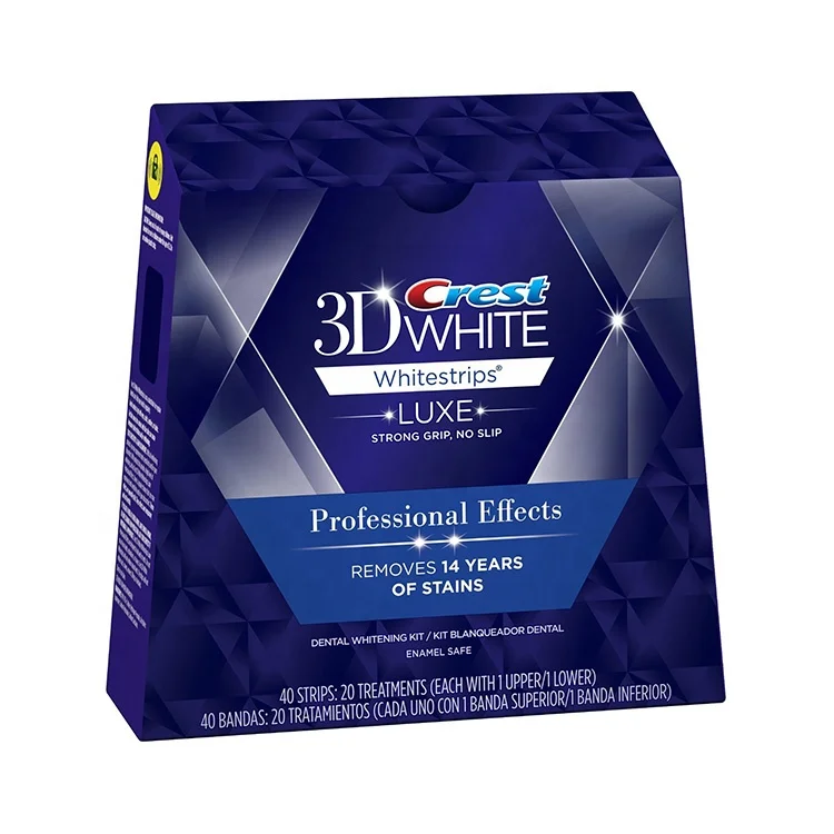Crest 3DWhite Whitestrip LUXE Professional Effect Crest Teeth Whitening Strips