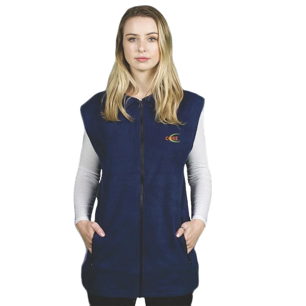 High Quality Custom Made Unisex Polar Fleece Jackets Sleeveless Attractive Design for Outdoor Hiking Warm & Waterproof
