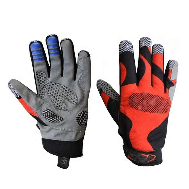 Motocross Gloves Custom Water Proof Anti Slip Riding Gloves Motorbike Full Finger Touch Screen MTB Gloves