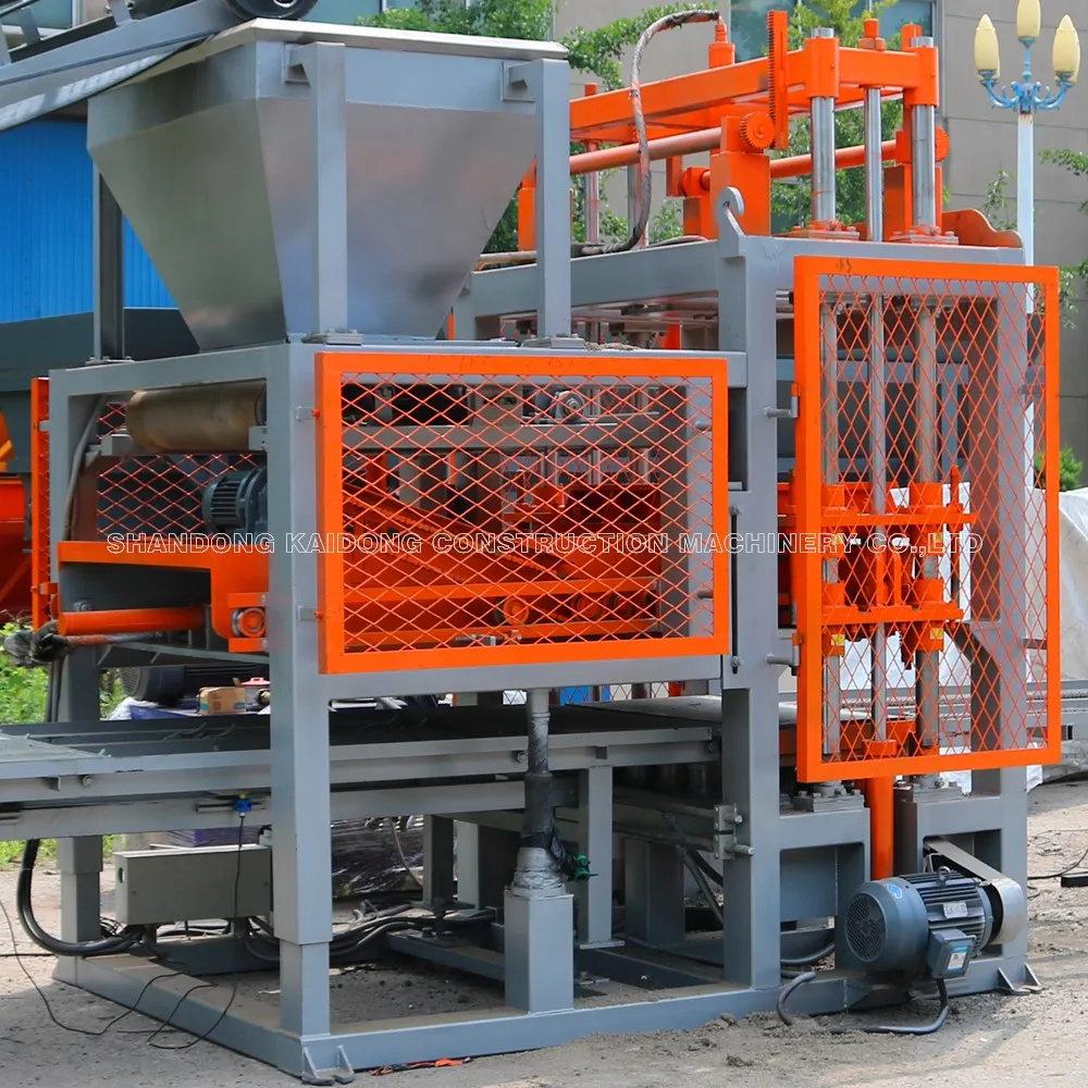 KAIDONG QT5-15 block concrete paving machine brick price hollow making vibrated block machine make block