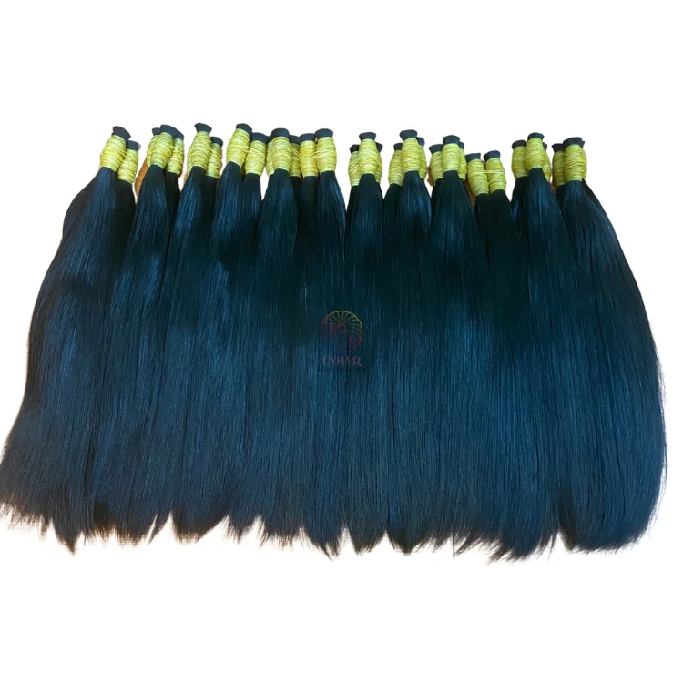 Wholesale Cuticle Aligned Hair Vietnamese Bulk Human Hair Bundles Bulk By Kg Wholesale Price From 1 Kilo Bulk Hair
