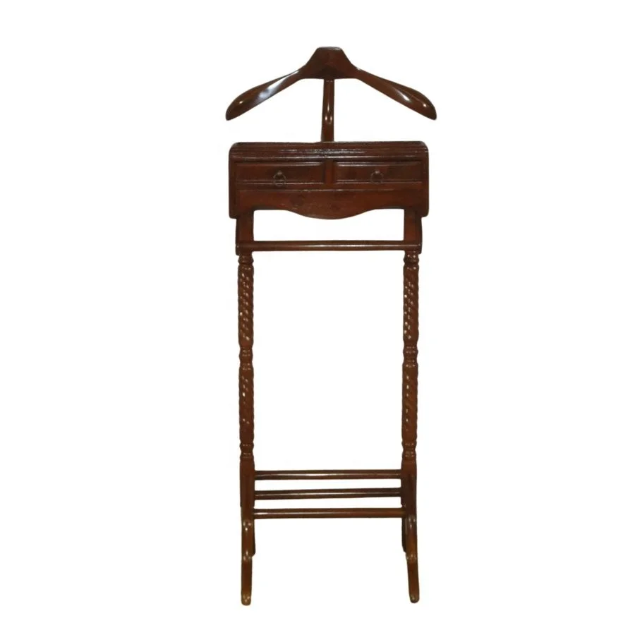 Coat Hanger Solid Wood Valet Stand Wooden Accessories Coat Rack for Home Office Furniture Hotel Furniture and Laundry Furniture