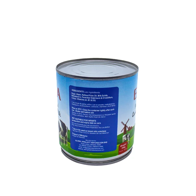 [Малайзия] Быстрая доставка + халяльное сертифицированное Элла сгущенное молоко с 2% белком 390 г, 500 г, 1 кг