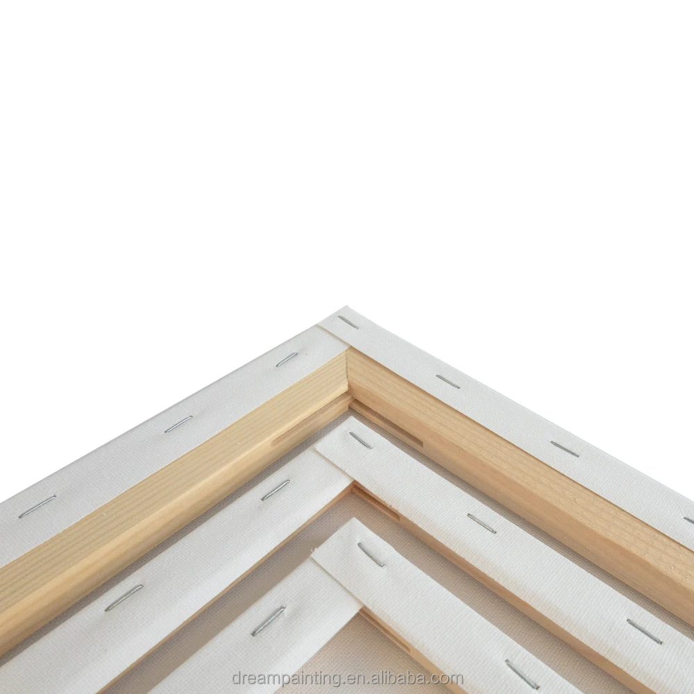 Art Painting Blank Stretched Canvas Multi Size 6 Pack 280g Cotton Canvas Board Printing for Oil Painting Acrylic