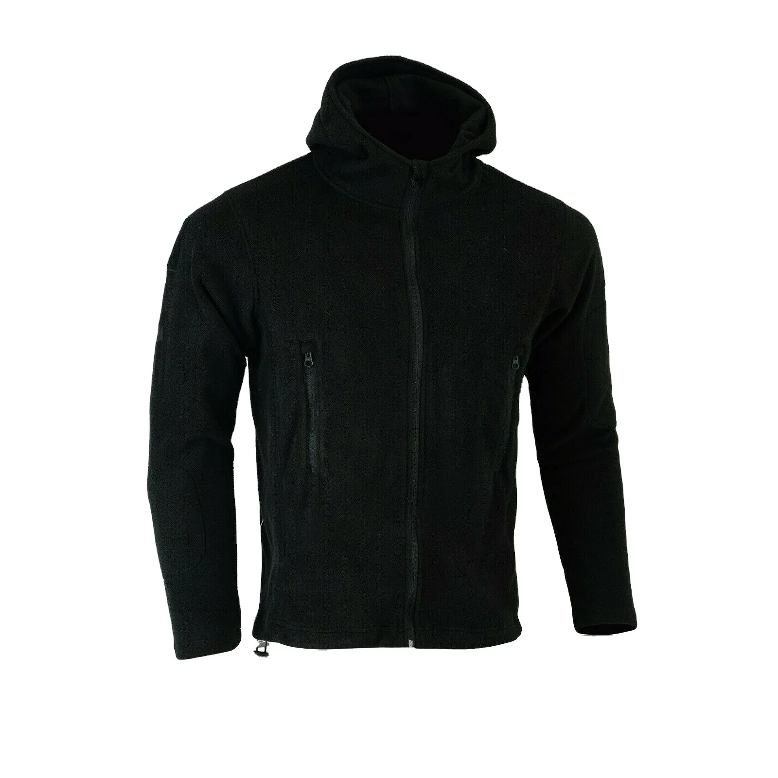 men tactical zipper hoodie fleece jacket winter warm full-zip military jacket hoodie security style